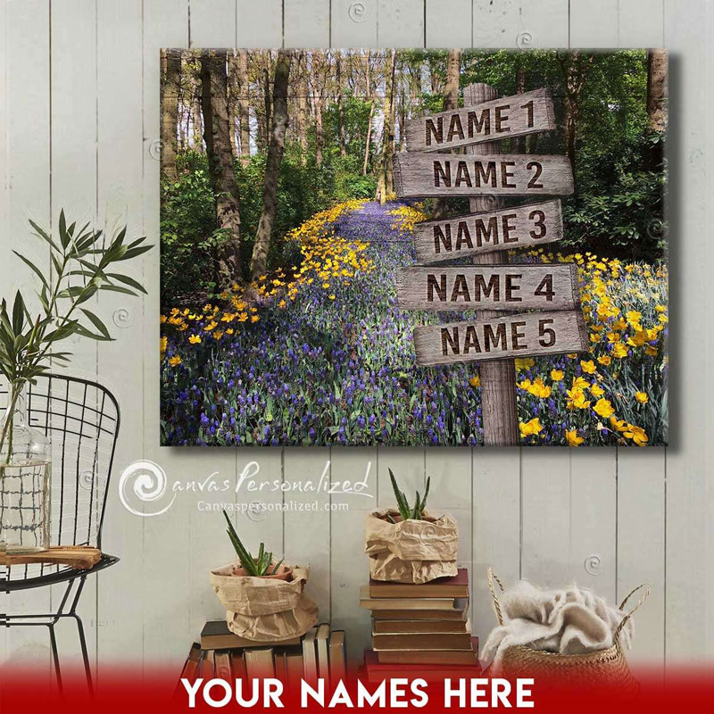 Family Street Sign Canvas