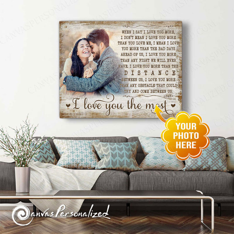 Custom wedding song lyrics canvas