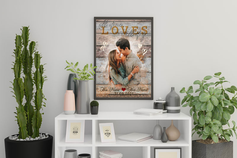 Inspirational True Love Quote: All Of Me Loves All Of You 6 all of me loves all of you wall art