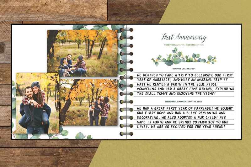 First Wedding Anniversary Gift For Husband Trend For 2022 5 anniversary journal