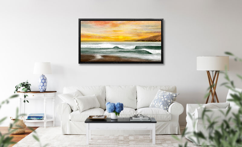 15+ Best Elegant Coastal Decor Ideas Of 2021 13 morning-beach-canvas