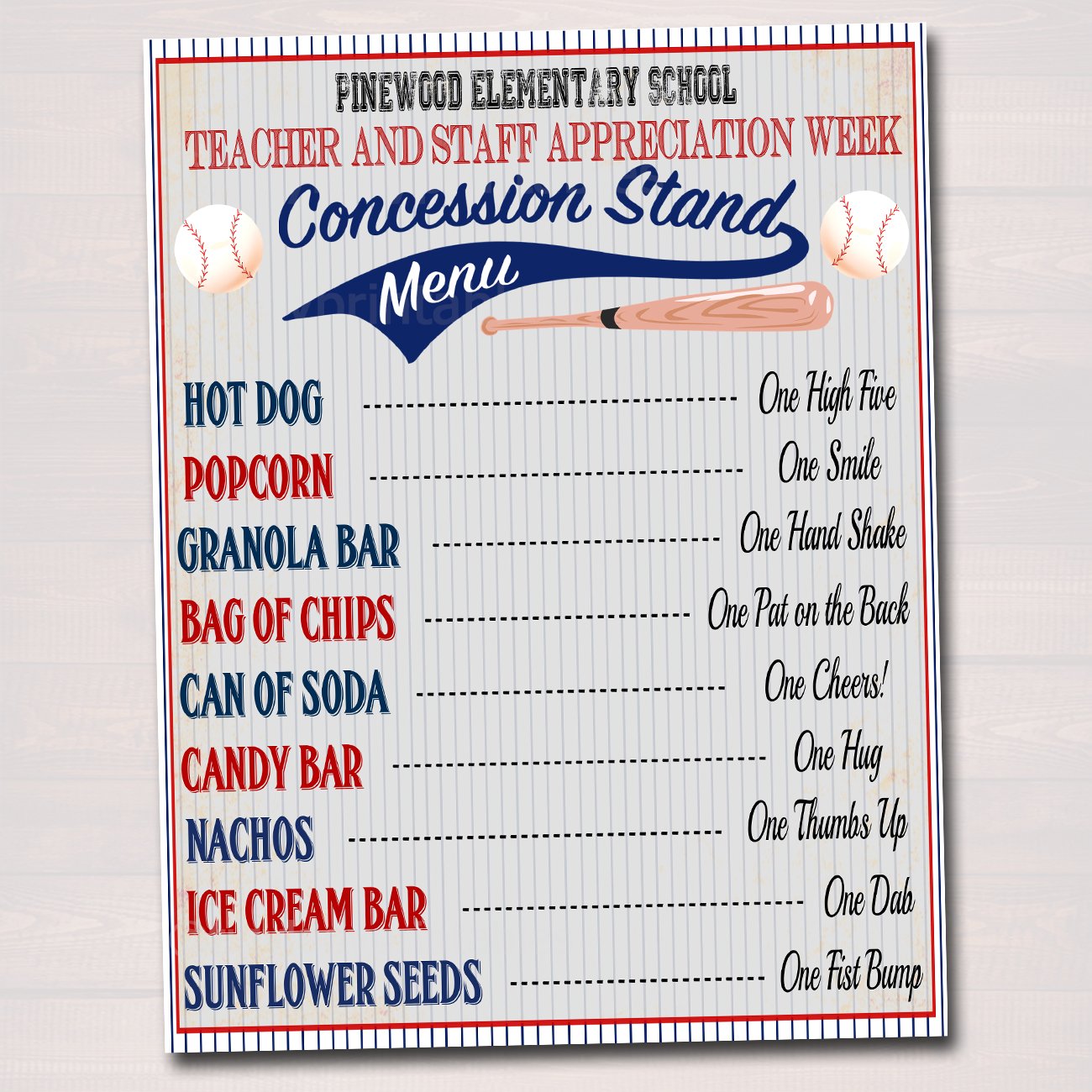 15+ Amazing Baseball Birthday Party Ideas For Kids You Should Know 13 Concesstion menu