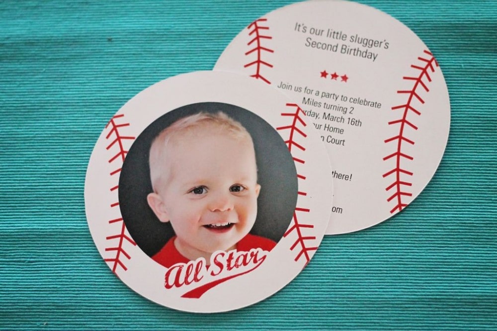 15+ Amazing Baseball Birthday Party Ideas For Kids You Should Know 2 baseball shaped invitation