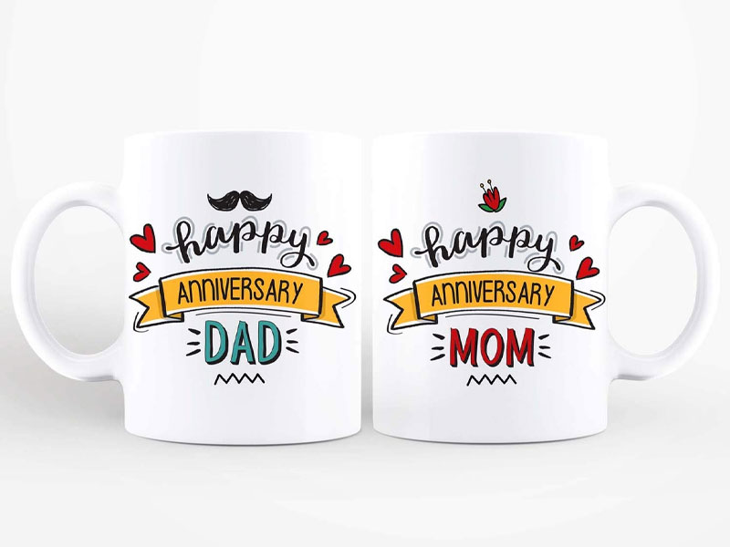 15+ The Most Meaningful Anniversary Gift For Mom And Dad 7 Anniversary Gift Mug Set