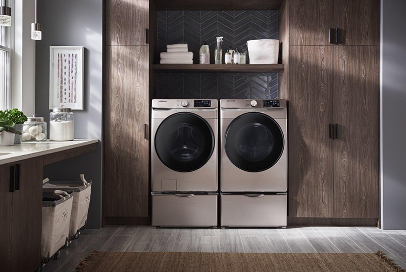 15 Best Laundry Room Wall Decor Ideas That Will Inspire You 7 Modern tile laundry wall