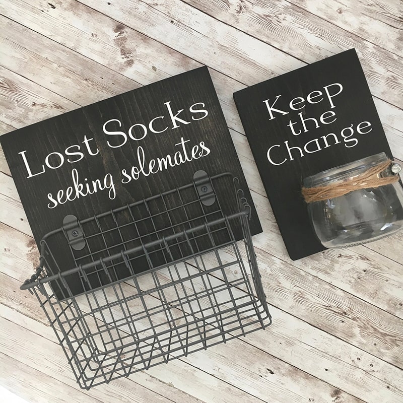 15 Best Laundry Room Wall Decor Ideas That Will Inspire You 14 Keep the change