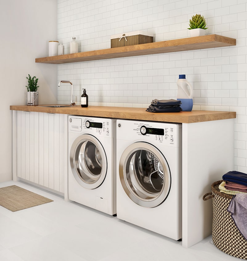 15 Best Laundry Room Wall Decor Ideas That Will Inspire You 8 Subway tile laundry wall