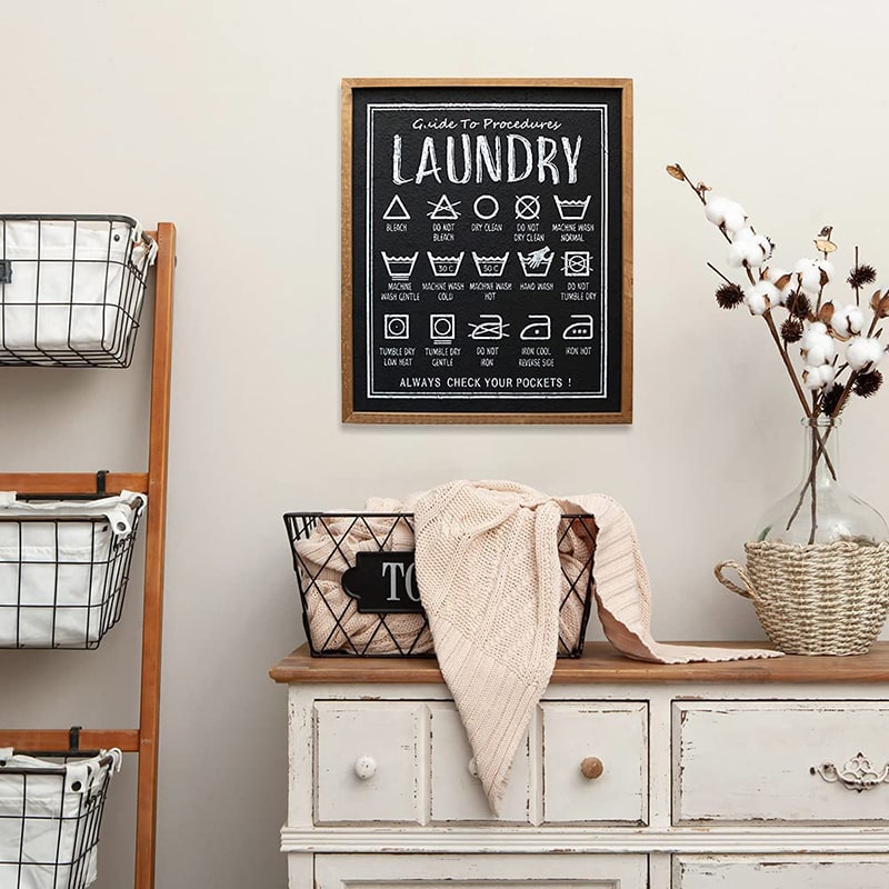 15 Best Laundry Room Wall Decor Ideas That Will Inspire You 15 Laundry sign