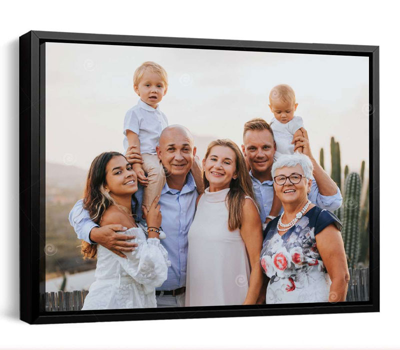 How To Get Ready For Christmas Early: 12 Ways To Add Holiday Cheers 7 Custom family photo canvas