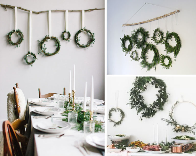Top 20 Christmas Wall Decor Ideas To Make Your Home Festive 2 Christmas Wreath Wall Decor