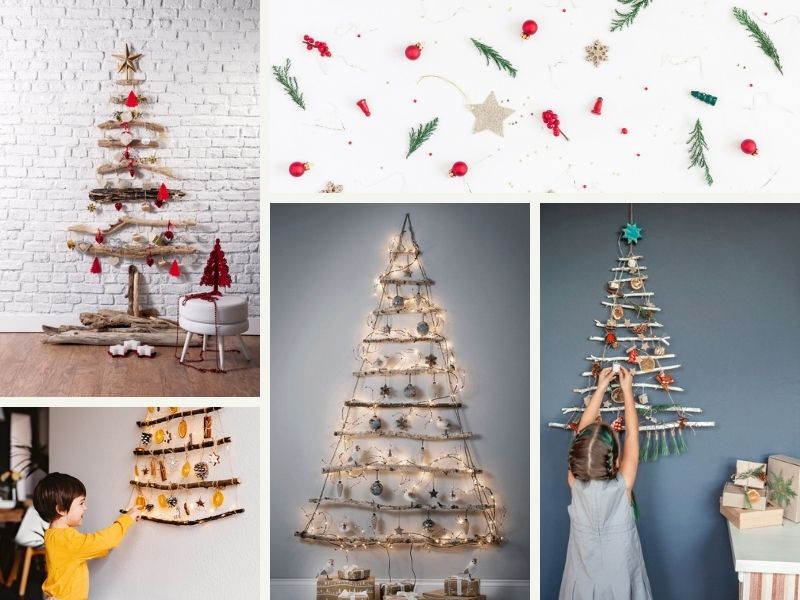 Top 20 Christmas Wall Decor Ideas To Make Your Home Festive 3 Christmas Tree Wall Hanging