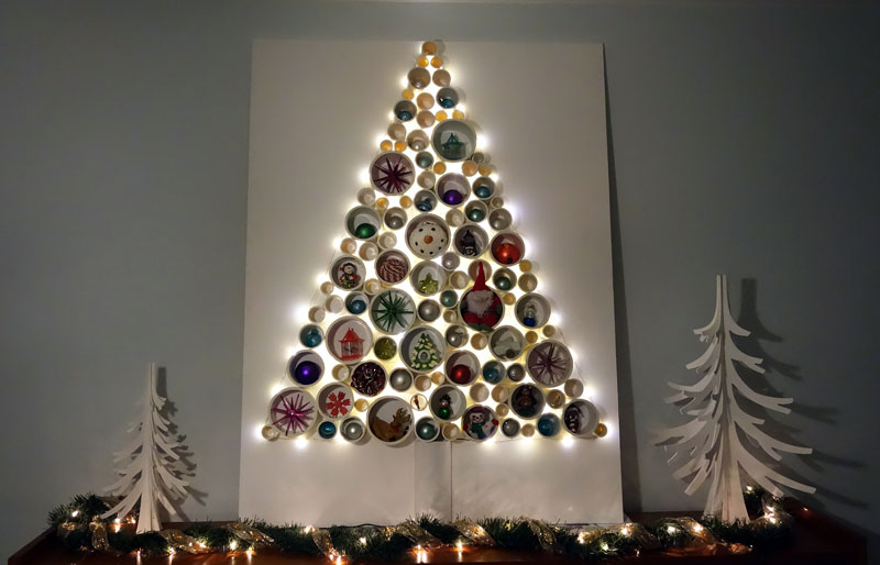 Top 20 Christmas Wall Decor Ideas To Make Your Home Festive 23 Colorful Christmas tree