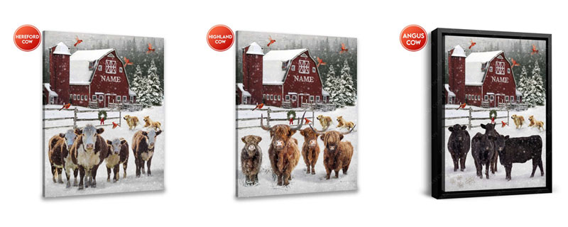 Top 20 Christmas Home Decor Ideas You'll Fall In Love With 15 Christmas canvas with country scene