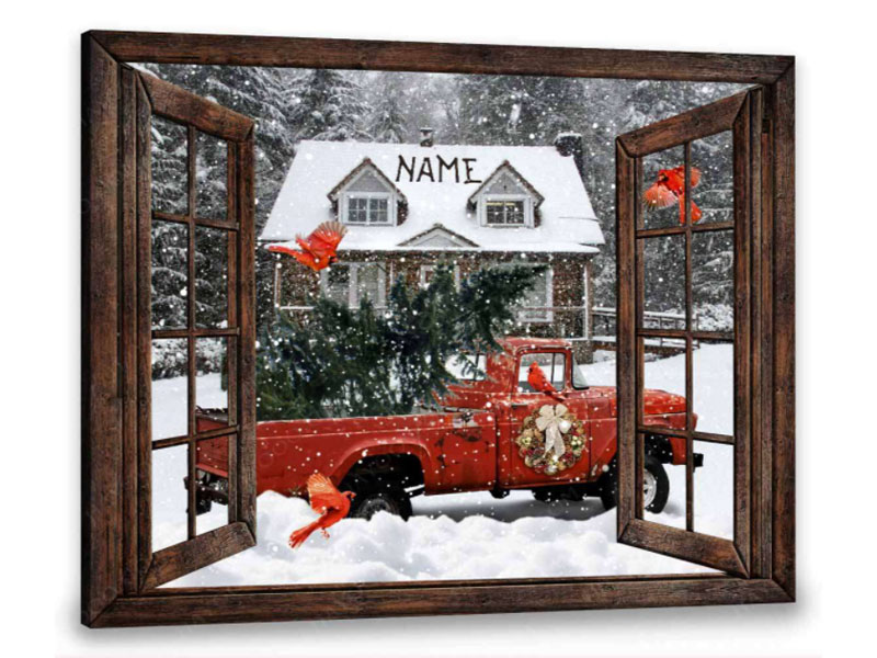Top 20 Christmas Home Decor Ideas You'll Fall In Love With 19 Pickup truck canvas for Christmas
