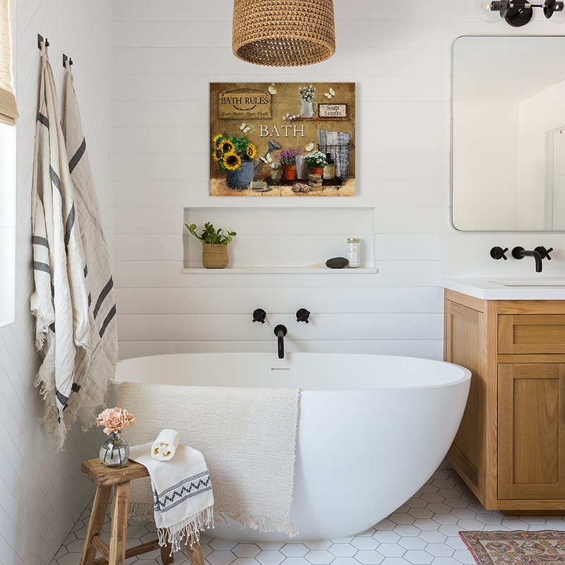 20+ Modern Farmhouse Bathroom Design Inspirations For 2021 2 modern farmhouse bathroom