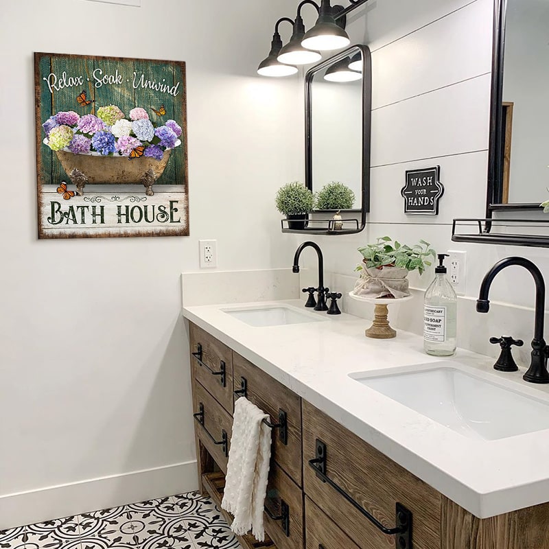 20+ Modern Farmhouse Bathroom Design Inspirations For 2021 3 modern farmhouse bathroom