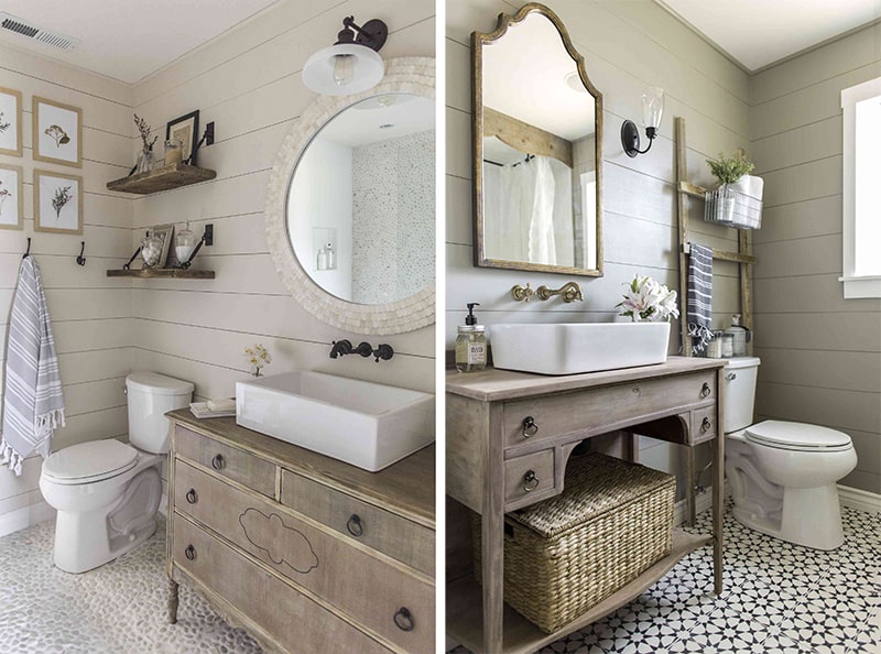 20+ Modern Farmhouse Bathroom Design Inspirations For 2021 23 modern farmhouse bathroom