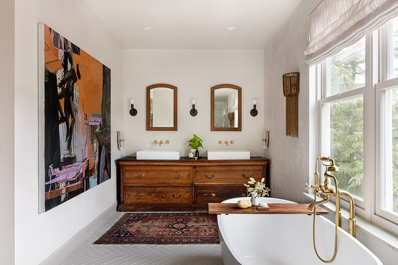 20+ Modern Farmhouse Bathroom Design Inspirations For 2021 1 modern farmhouse bathroom