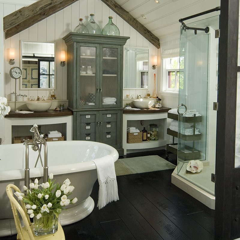 20+ Modern Farmhouse Bathroom Design Inspirations For 2021 15 modern farmhouse bathroom