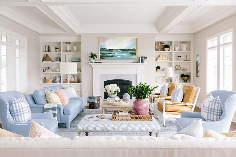 33 Fresh Spring Living Room Decor Ideas & Color Palettes For Farmhouse 3 Spring living room decor
