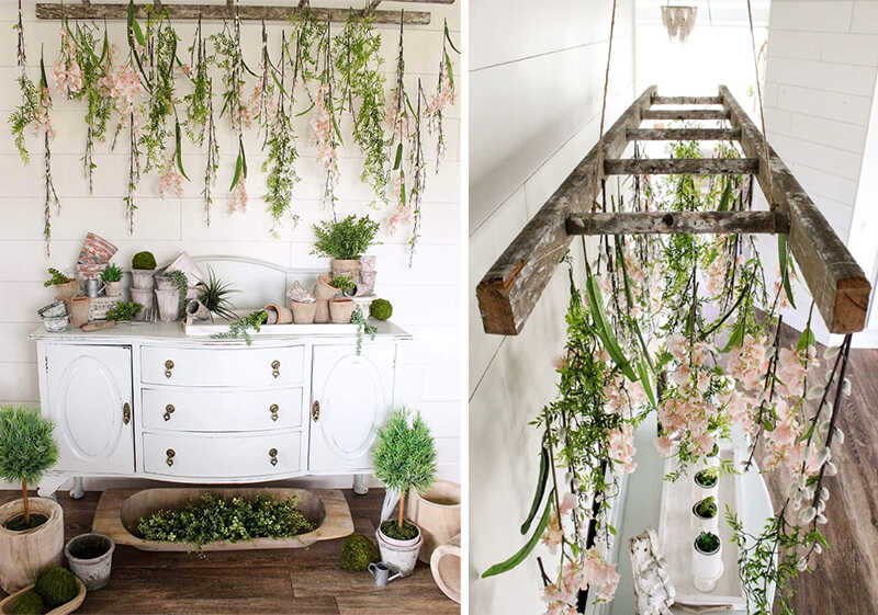 48+ Beautiful & Rustic Spring Decor Ideas For Your Farmhouse 44 rustic spring decor ideas