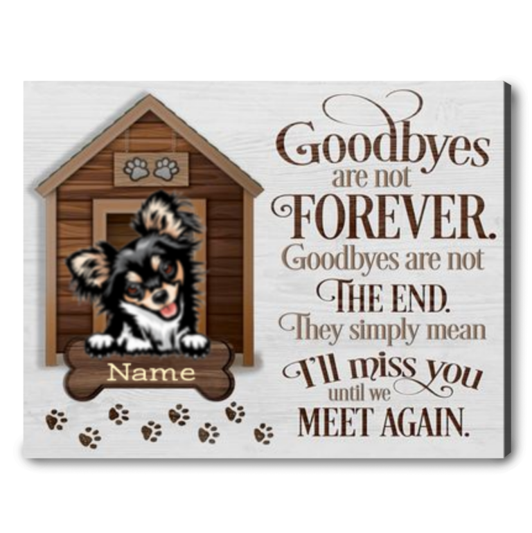 Custom Pet Loss Gift Canvas Print Sympathy Gift For Dog Owner - Canvas ...