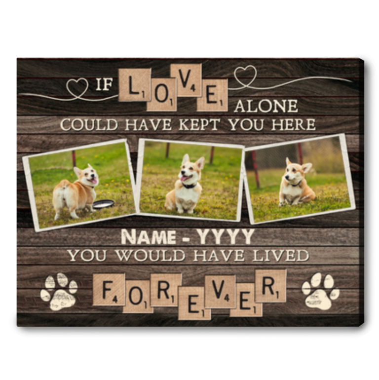 Personalized Dog Memorial Ideas For Pet Owners Canvas Gift For Loss Of ...