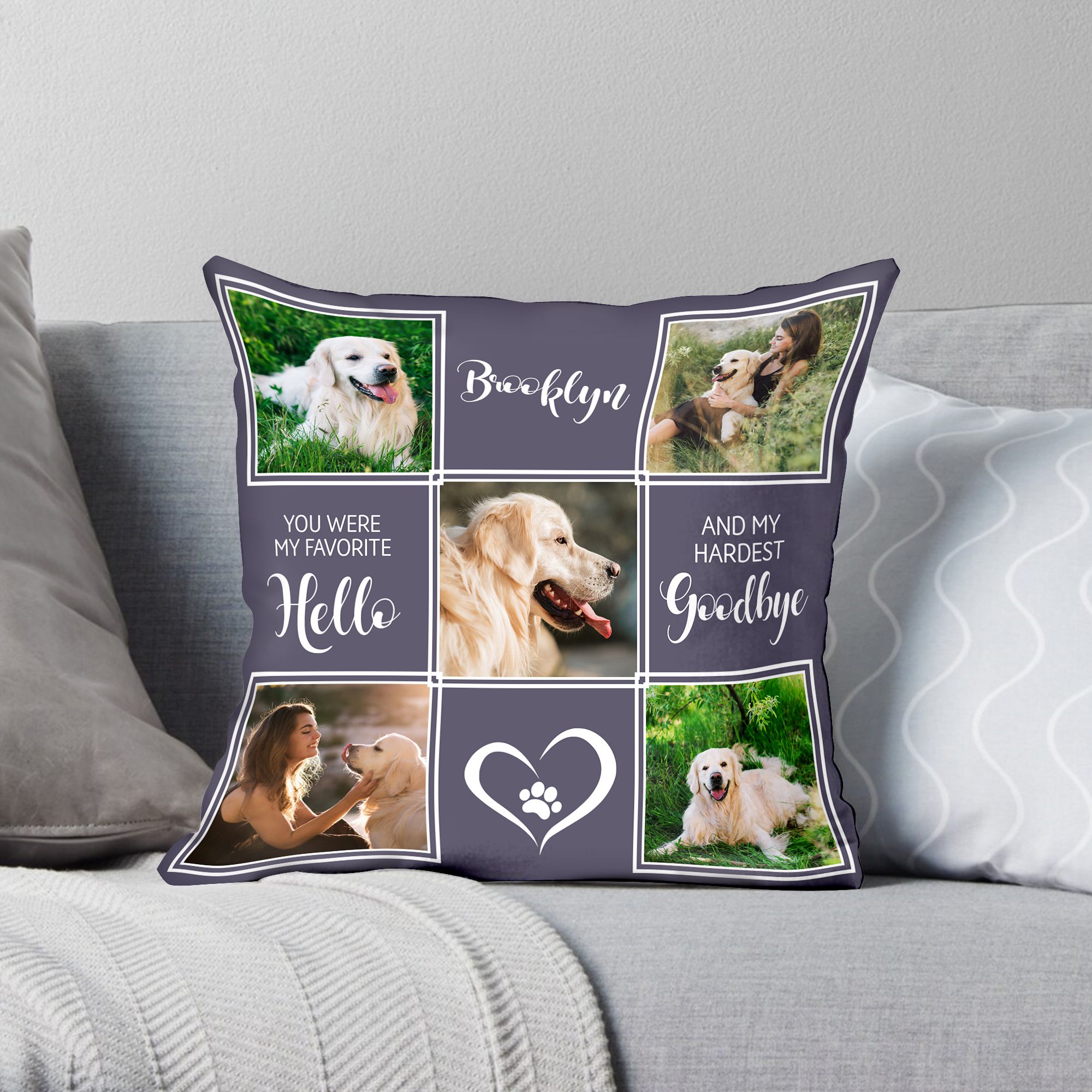 personalised dog pillows