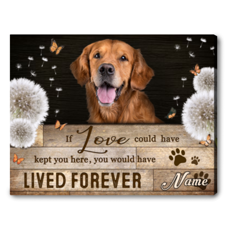 Semtimental Gift For Loss Of Dog Remembrance Dog Canvas Print - Canvas ...