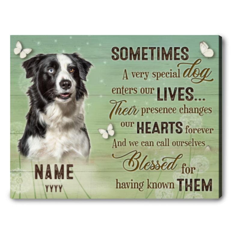 Custom Remembrance Gifts For Loss Of Pet Memorial Dog Canvas Print ...