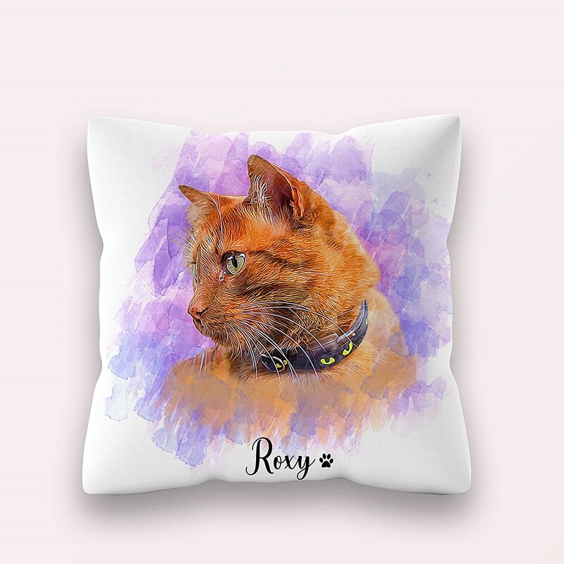 cat memorials pillow presents