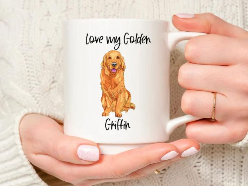 Golden retriever gifts for her sale