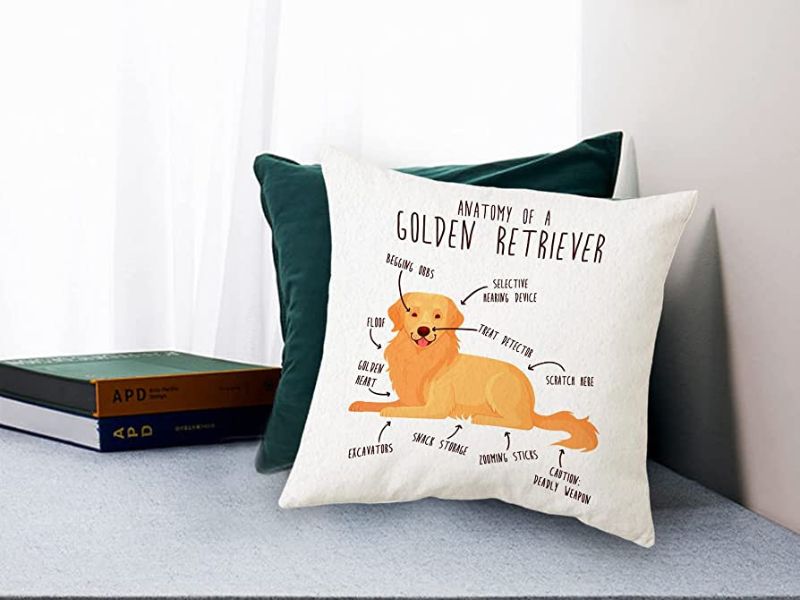 Anatomy Pillowcase Gifts For Golden Retriever Lovers
