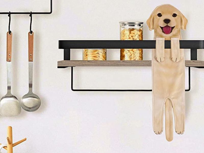 golden retriever gift ideas with hand towel