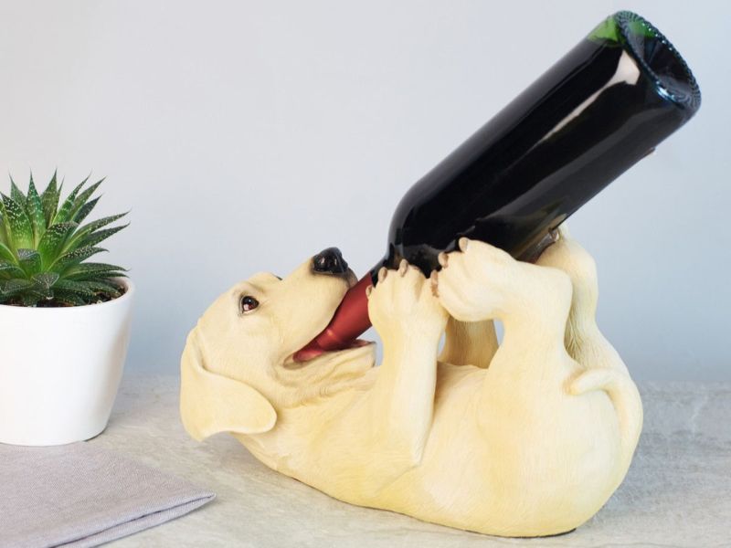 Wine Bottle Holder Gifts for golden retriever lovers