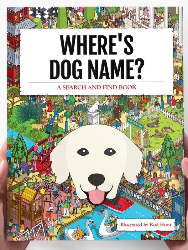 Personalized "Where Your Dog Name" Book - Gifts For Golden Retriever Owners