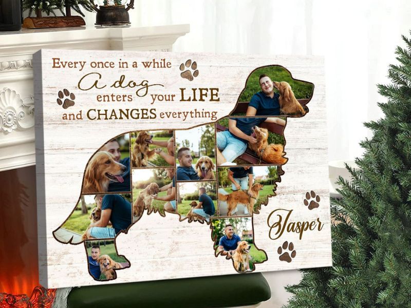 40+ Unique Gifts For Golden Retriever Lovers And Their Pets 48 Customized Canvas Print Golden Retriever Gift Ideas