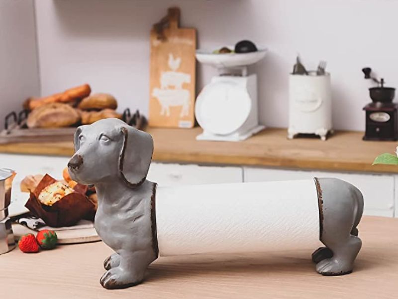 Top 30 Unique And Heartwarming Gifts For Dachshund Lovers 15 Paper Towel Holder Dachshund Gift Ideas