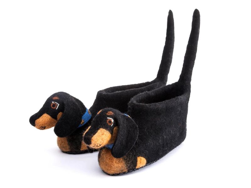 Top 30 Unique And Heartwarming Gifts For Dachshund Lovers 18 Funny Dachshund Slippers For Women