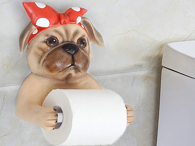30+ Cute Gifts For Pug Lovers In Your Life To Celebrate Pug Love 48 Pug Toilet Paper Holders - Pug Themed Gift