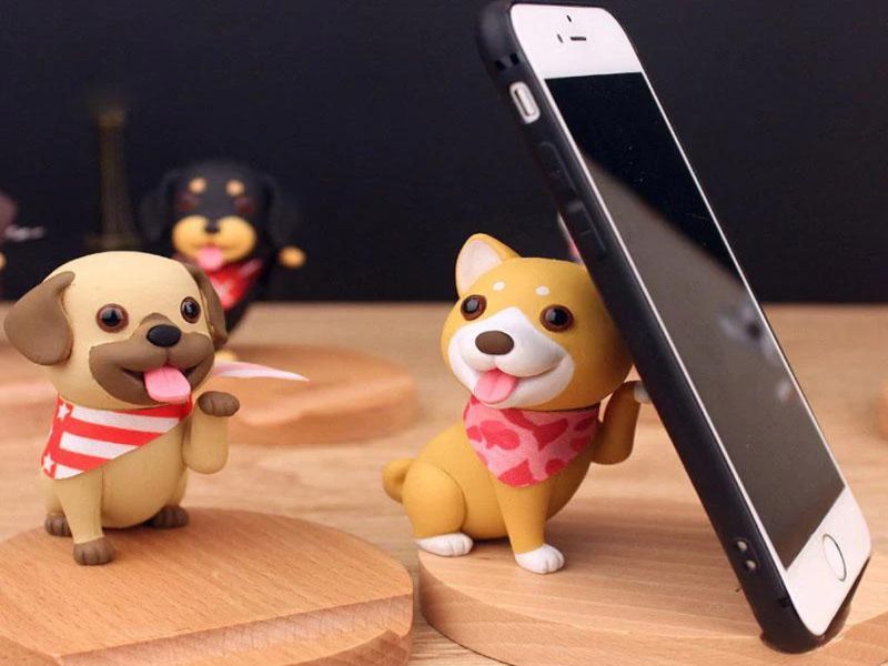 30+ Cute Gifts For Pug Lovers In Your Life To Celebrate Pug Love 49 Pug Phone Holder Figurine - Gifts For Pug Lovers