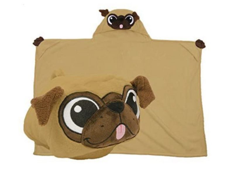 30+ Cute Gifts For Pug Lovers In Your Life To Celebrate Pug Love 51 Pug Pillow/Blanket Combo Cape Gift Ideas