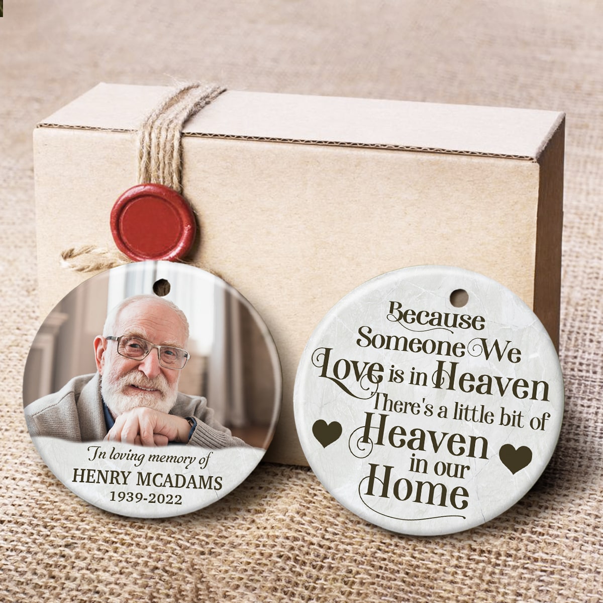 Gedenk-Windspiel Für Oma – „Because Someone We Love Is In Heaven“, Ca. 53,3 Cm, Von Banberry Designs