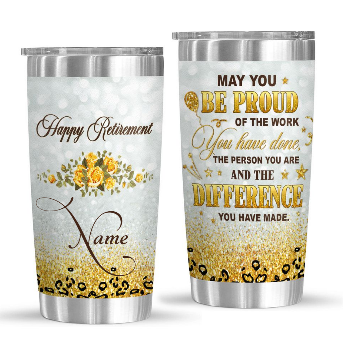 Retirement Gifts For Women Personalized Retirement Tumbler Canvas