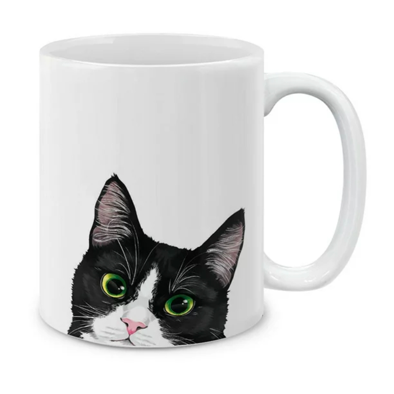 tuxedo cat mug