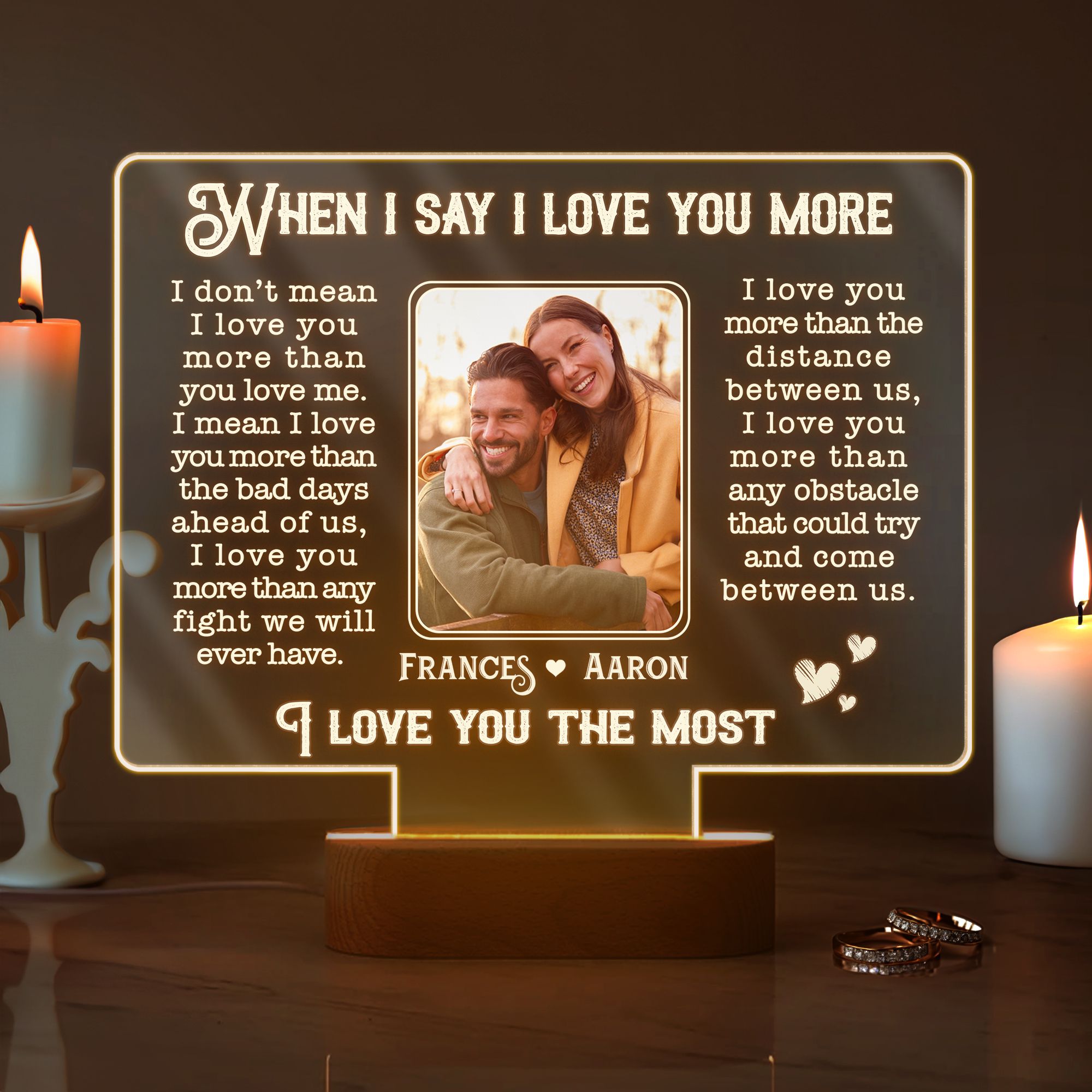 Personalized Memorial Couple Acrylic Plaque - Memorial Gift Idea - Till Death Do Us Part