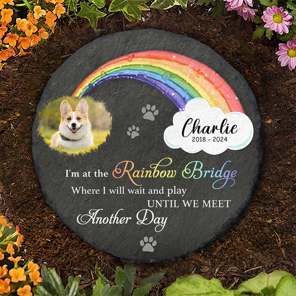 Rainbow Bridge A Song For My Dog Pet Memorial Gift For Loss Of Dog