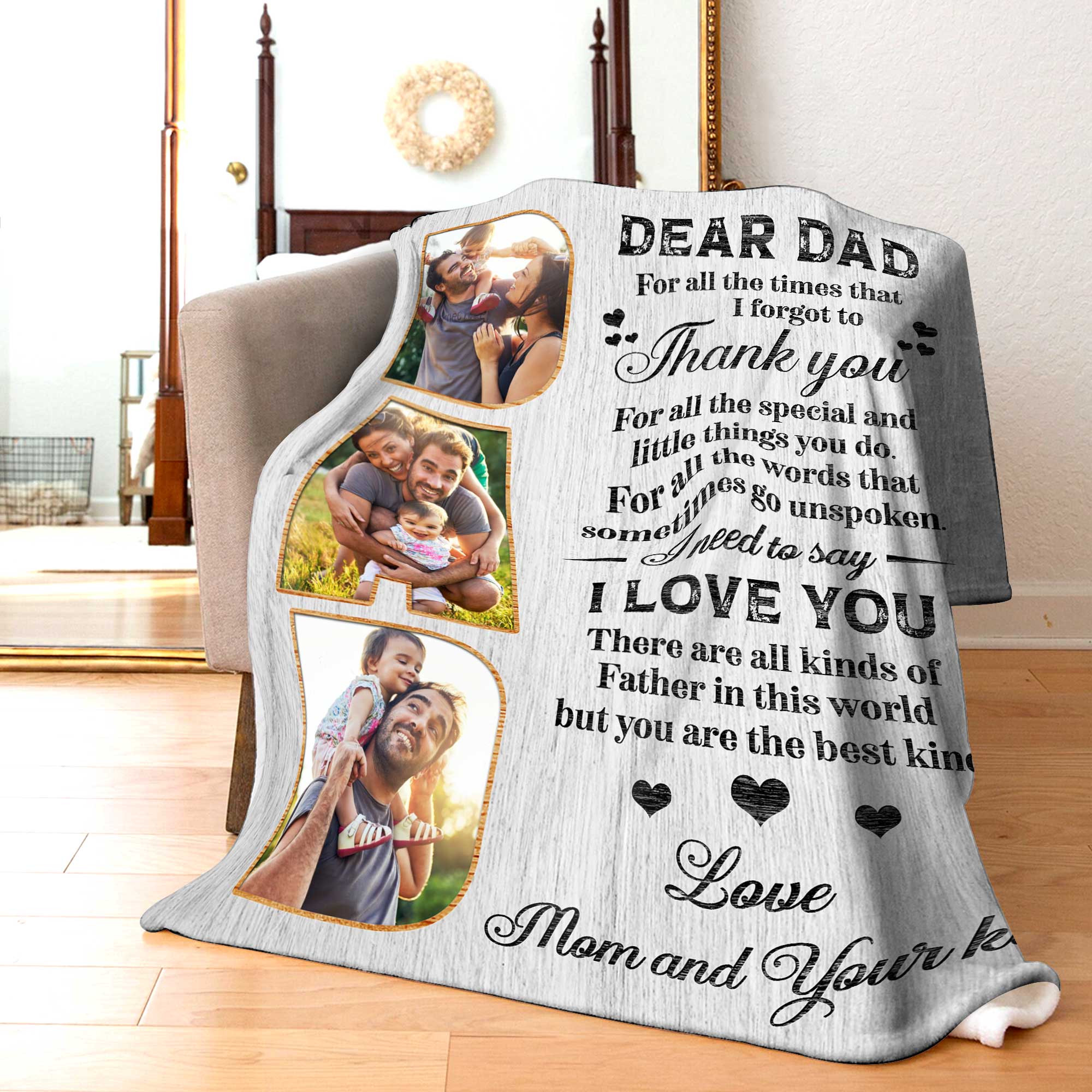 Thank You Personalized Gifts For Dad From Son Personalised