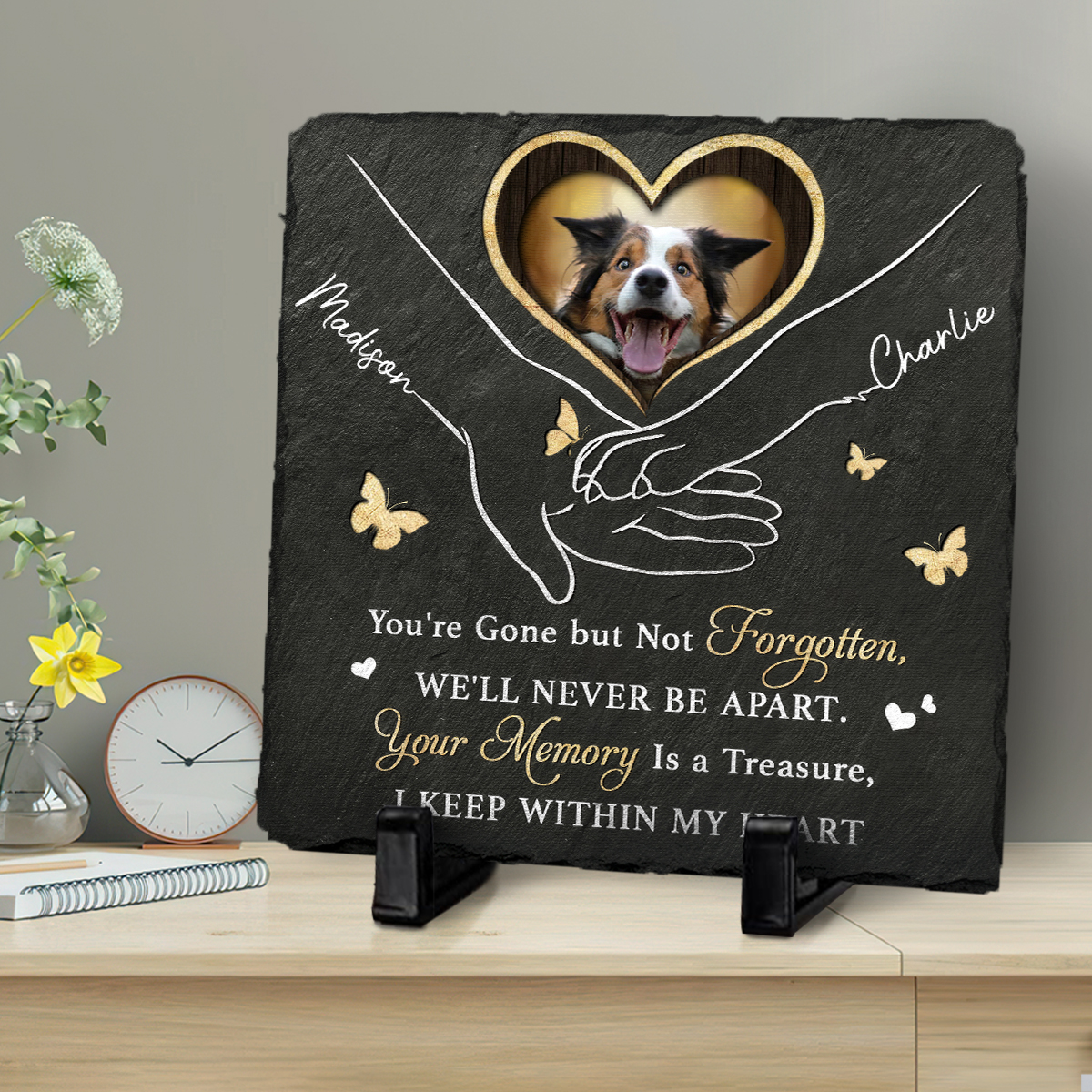 Your Memory Is A Treasure Pet Memorial Stone Gift For Loss Of Dog