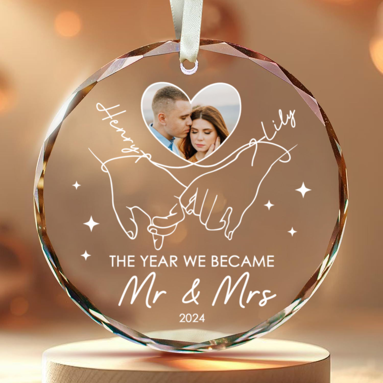 Customize The Year We Became As Mr And Mrs Ornament, First